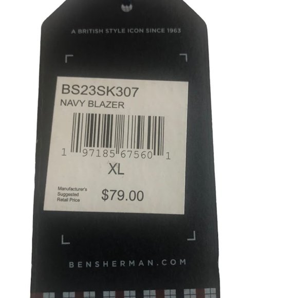 Ben Sherman Two Button Polo Shirt Color Block Navy & Red Blazer Stitched… - Picture 11 of 12